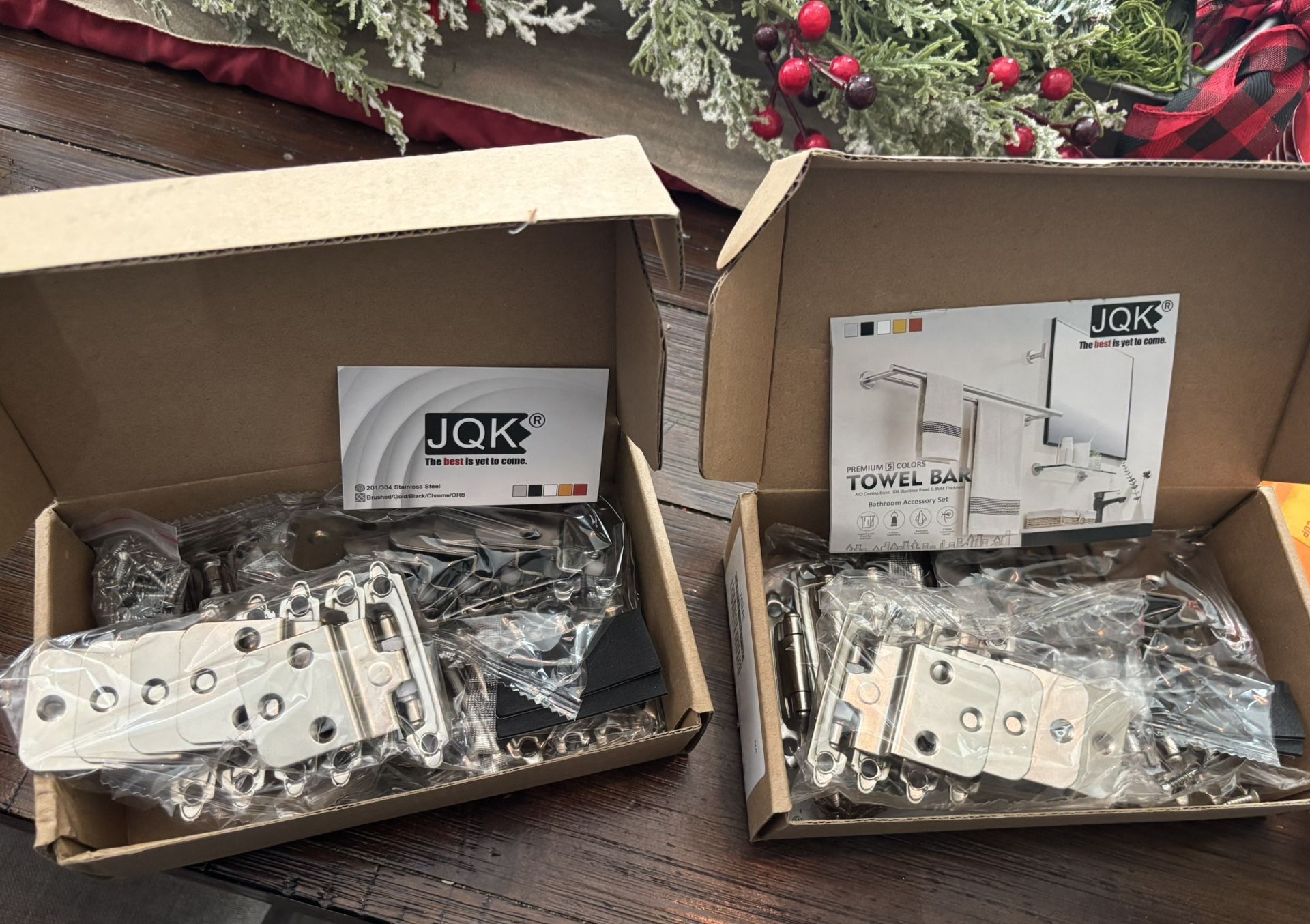 JQK Stainless Steel Bathroom Hardware Set – New in Box