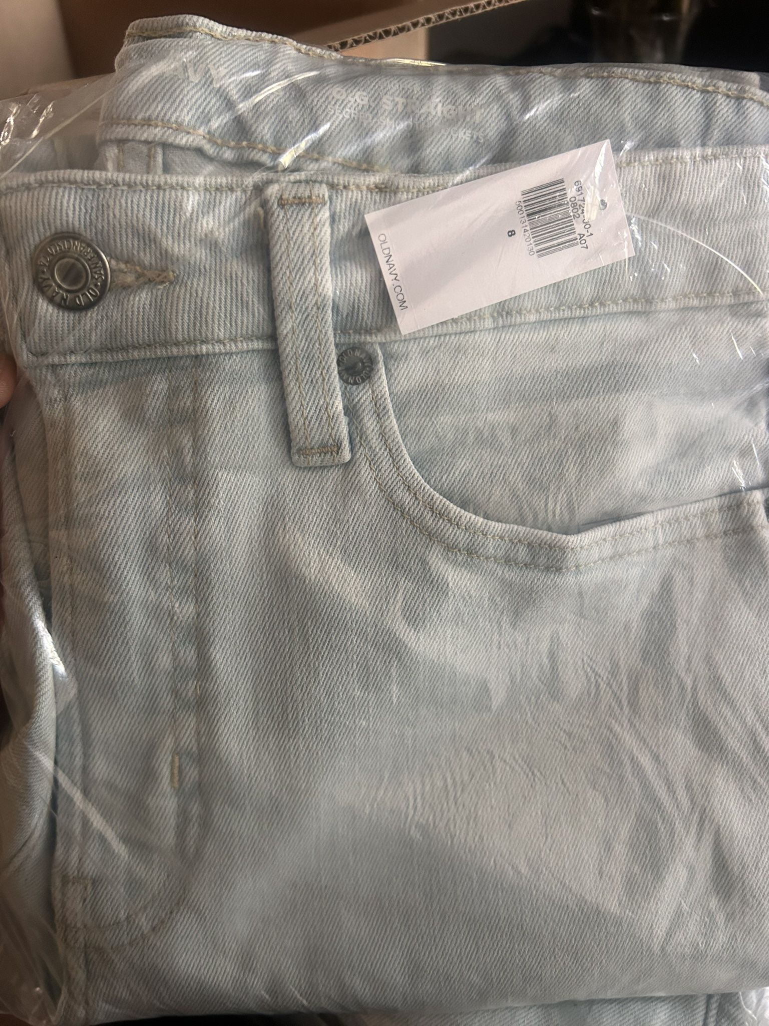 Old Navy High waisted OG straight ankle jean size 8