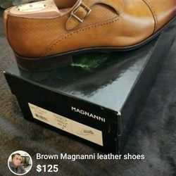 Magnanni brown shoes