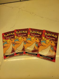 Pokemon 4 Packs Dragon Discovery Cards - 2025 McDonald's Happy Meal