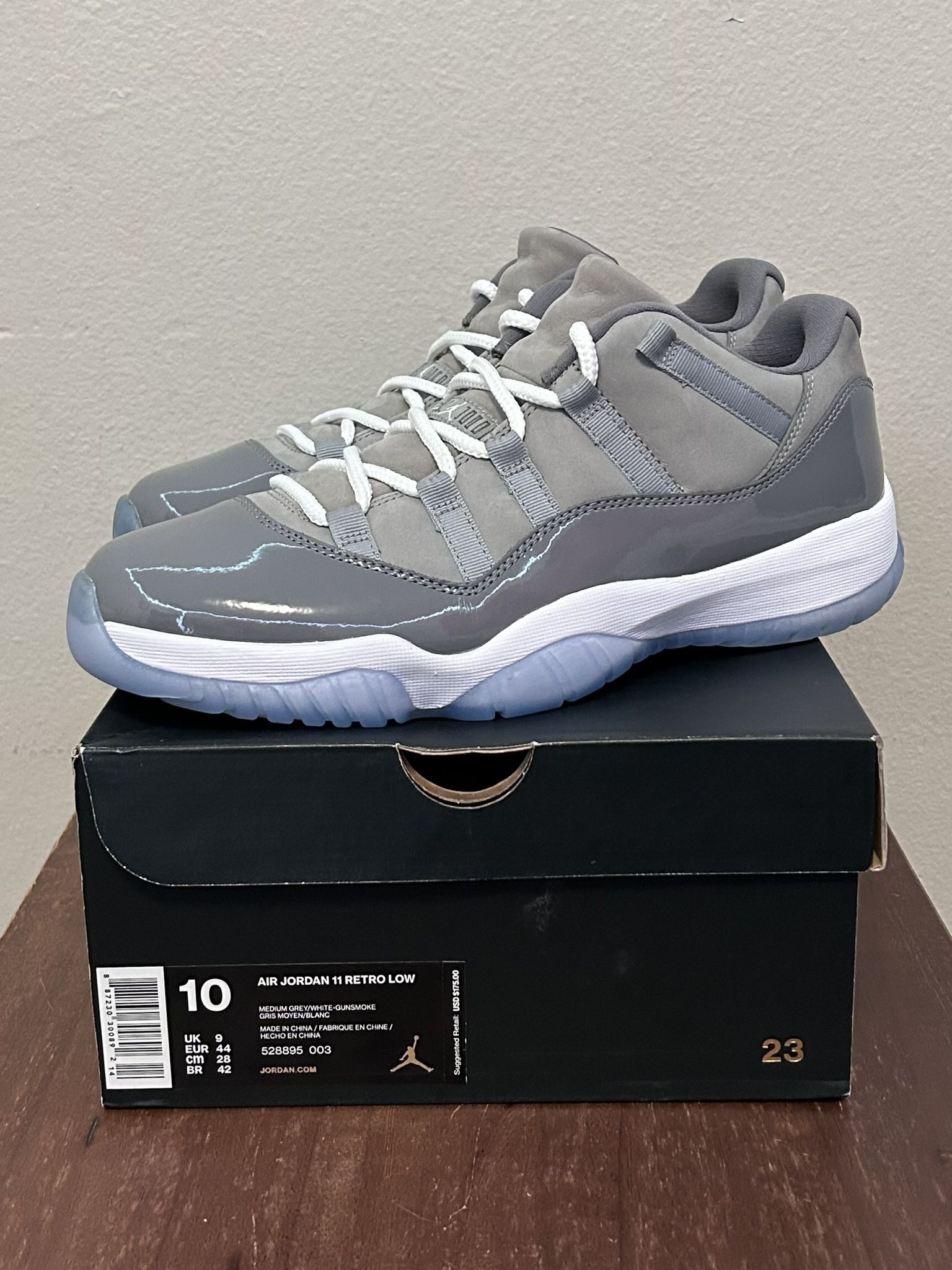 Jordan 11 Low Cool Grey Size 10