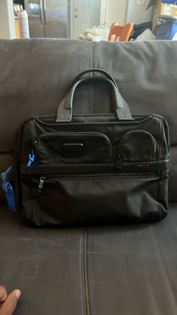 Tumi Black Nylon Briefcase Laptop Bag
