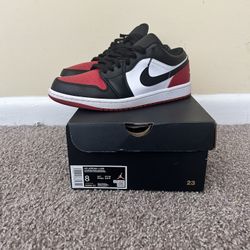 Nike Air Jordan 1 Low Bred Toe 2.0 Size 8 $60 OBO