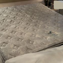 Beautiful king-size platform bed With Mattress