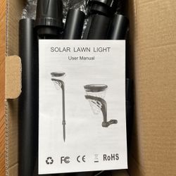 Solar Garden Lights Outdoor, Pathway Solar Powered Lights Decorative Waterproof Wireless 3-in-1 Hanging LED Landscaping Cone Wall Light for Walkway La