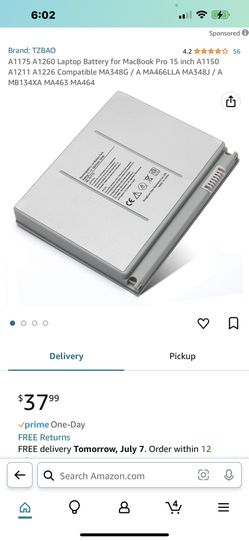 Mac Pro 15 Rechargeable Battery