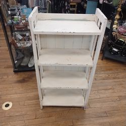 Vtg  wooden shelf painted