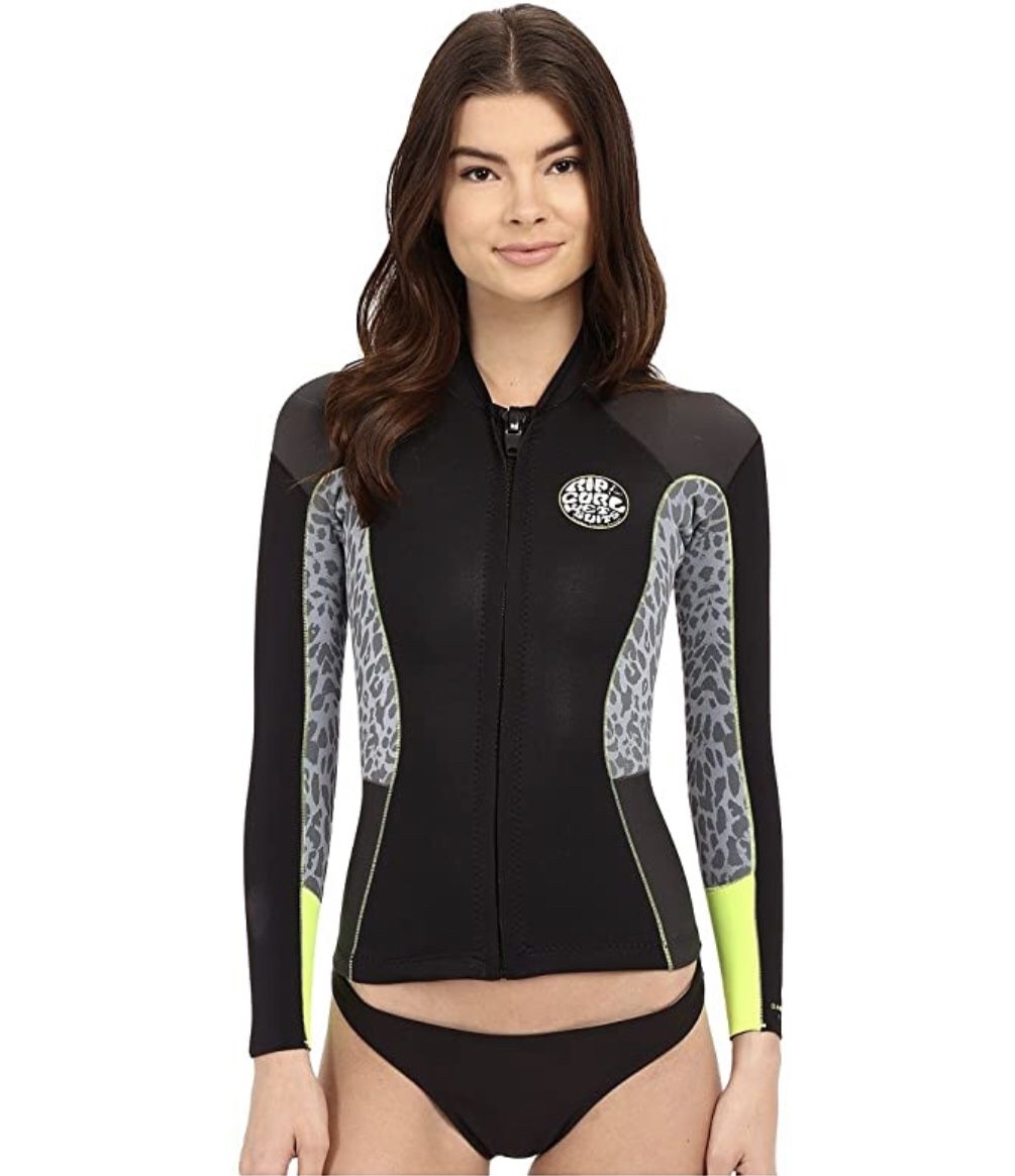 NEW!!! RIP CURL DAWN PATROL WETSUIT JACKET - LEMON US 6- NWT