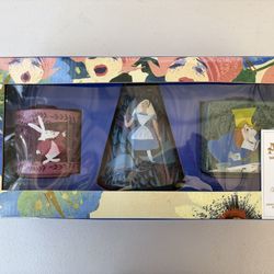 Alice in Wonderland 70th Anniversary vase set by Mary Blair