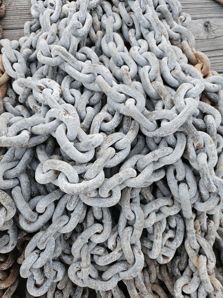 100' Boat Anchor Chain AND 30lb Bruce  Anchor 