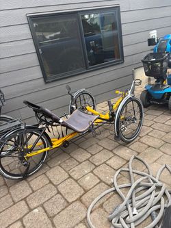 TerraTrike Recumbent Trike Yellow