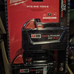M18 Milwaukee Battery 2 Pack 3.0