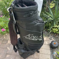 King cobra golf staff bag  With 6 club dividers and shoulder strap 
