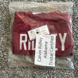 Calvin Ridley, Alabama Autograph Tristar 