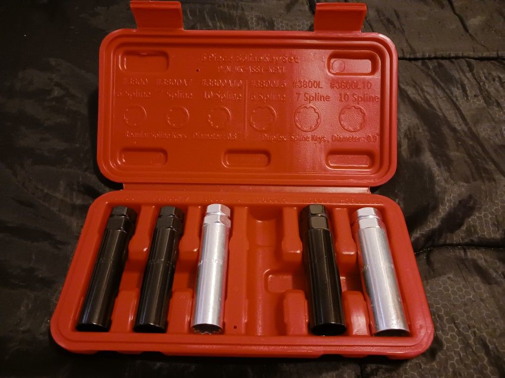 5-piece spline key set