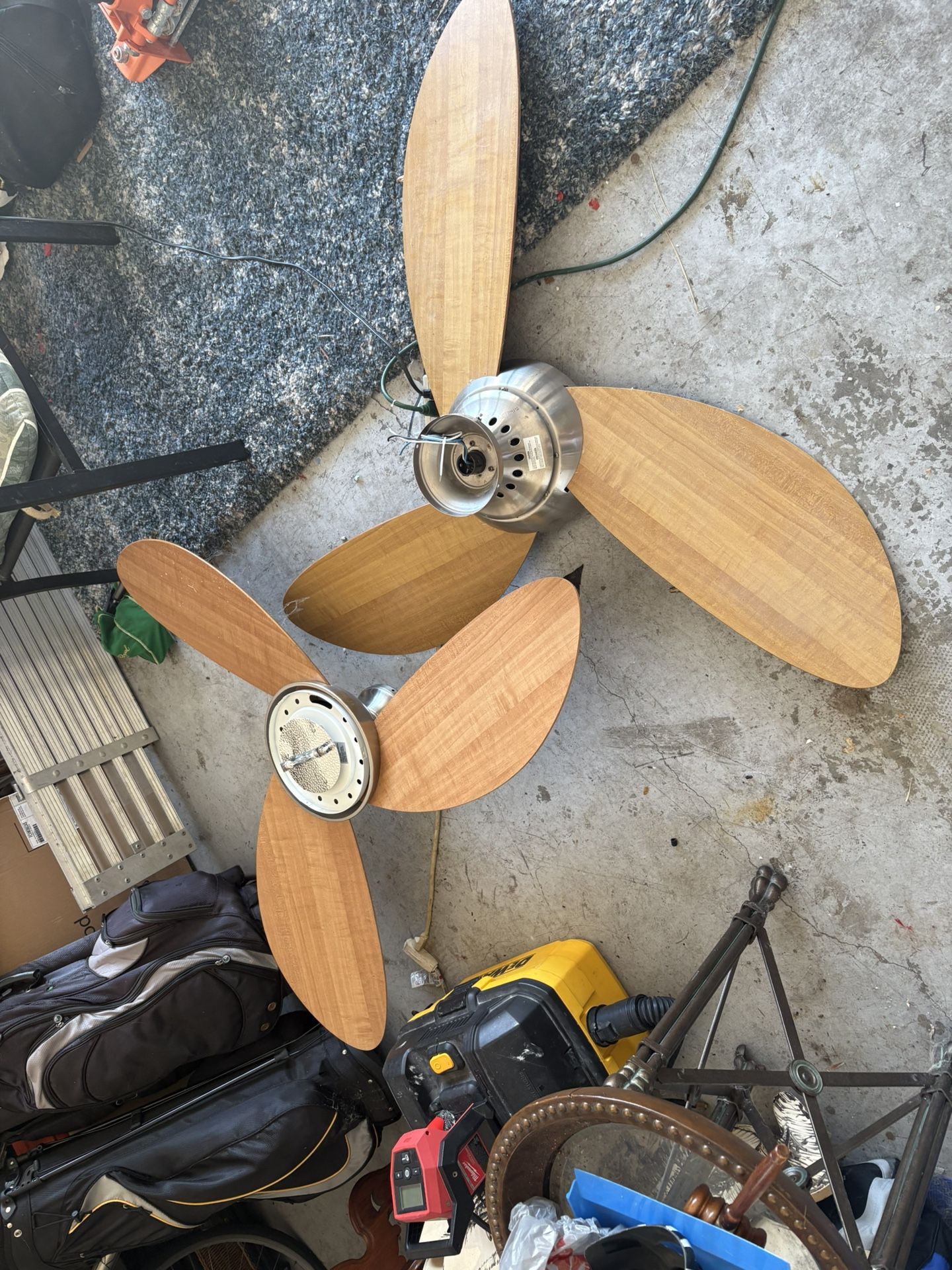 Two Ceiling Fans With Remotes.