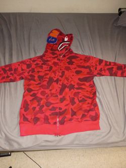 Red bape hoodie