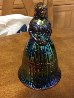 Carnival glass vintage bell