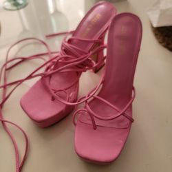 Pink Platform Heels 