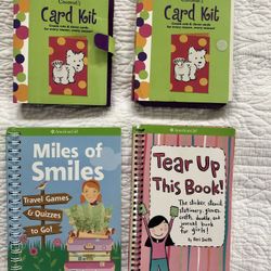 American Girl card kit and activities books
