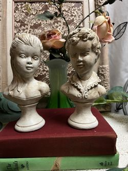 Small Boy And Girl Bust