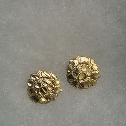10K Gold Nugget Earrings - 1.9 Grams