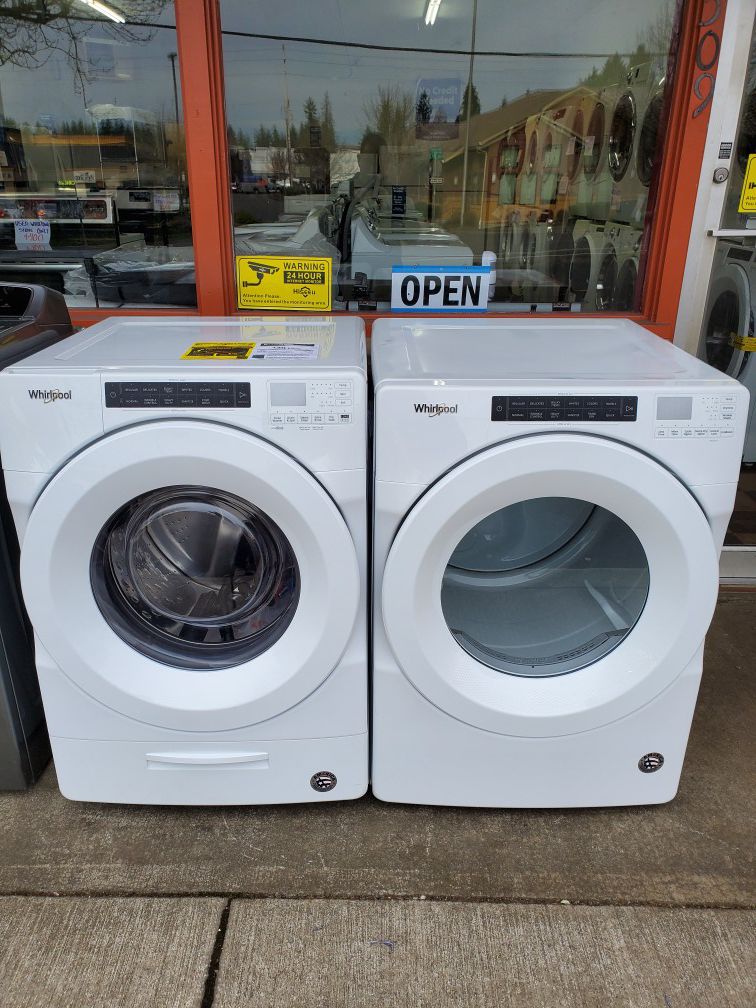 NEW WHIRLPOOL WASHER AND DRYER