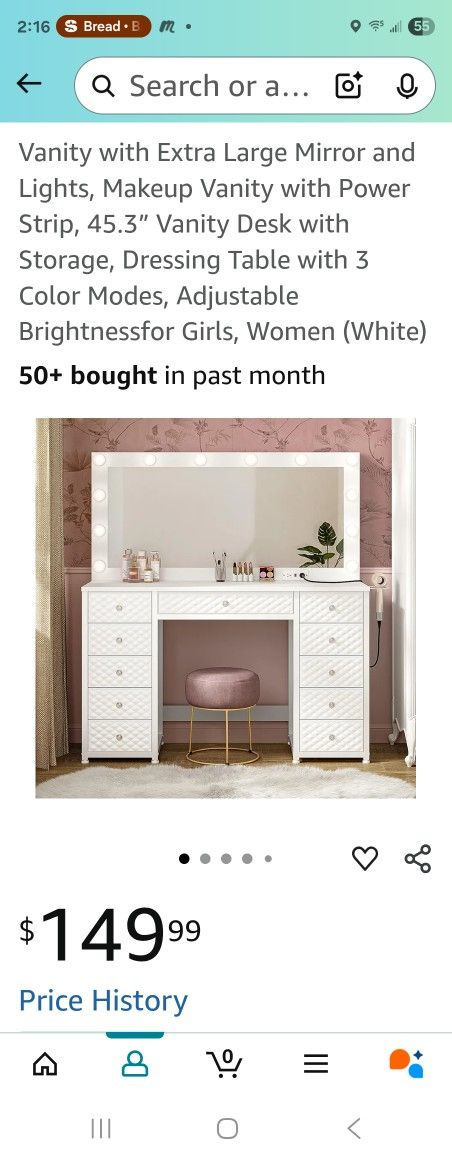 Vanity Table With 11 Drawers
