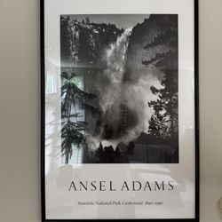 Framed And matted Ansel Adams Print 