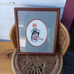 P Buckley Moss Painting. Keith