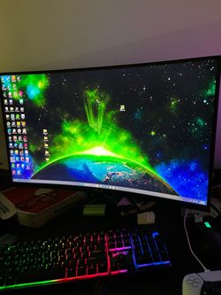 Large Curved Ultrawide Gaming Monitor