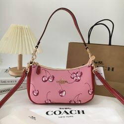 Coach Tabby Cherry Print Shoulder Bag