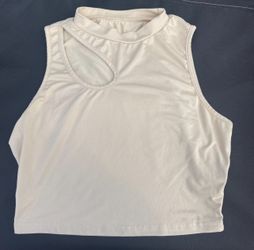 Cream Sleeveless Women's Top