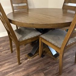 Wooden 4 Chair Dining Table 