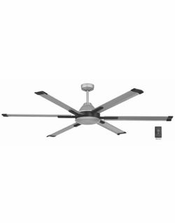 Commercial Electric High Velocity 6 ft. Indoor/Outdoor Titanium Ceiling Fan with Wall Control Included