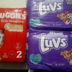 Diapers All 3 Packs For $20