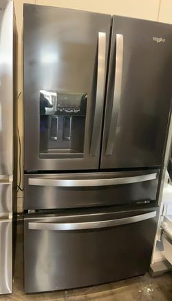 Whirlpool 4-Door Stainless Steel Refrigerator Fridge
