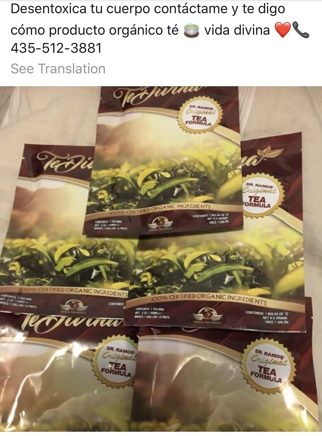 Te Vida Divina/ Tea