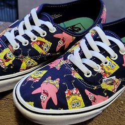 Vans SpongeBob Shoes Size M8-W9.5