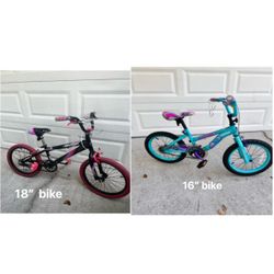 16“ & 18“ Bikes $35 Each