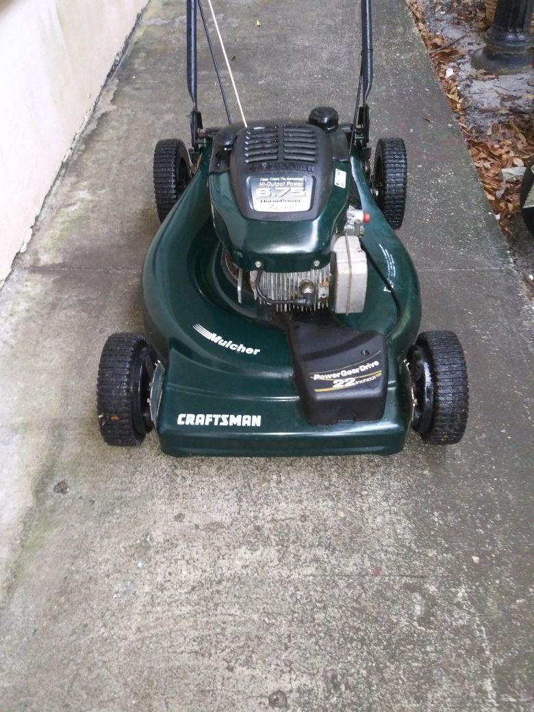 Lawn mower craftman