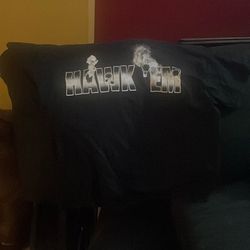 Black pop smoke Vlone shirt XL