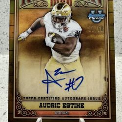 Topps Bowman U Chrome Audric Estime Auto /50