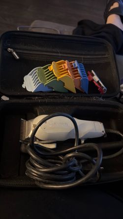 Clippers with guards and case all in one