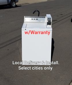 Clean Good Working Whirlpool Coin Operated Commercial Washer 