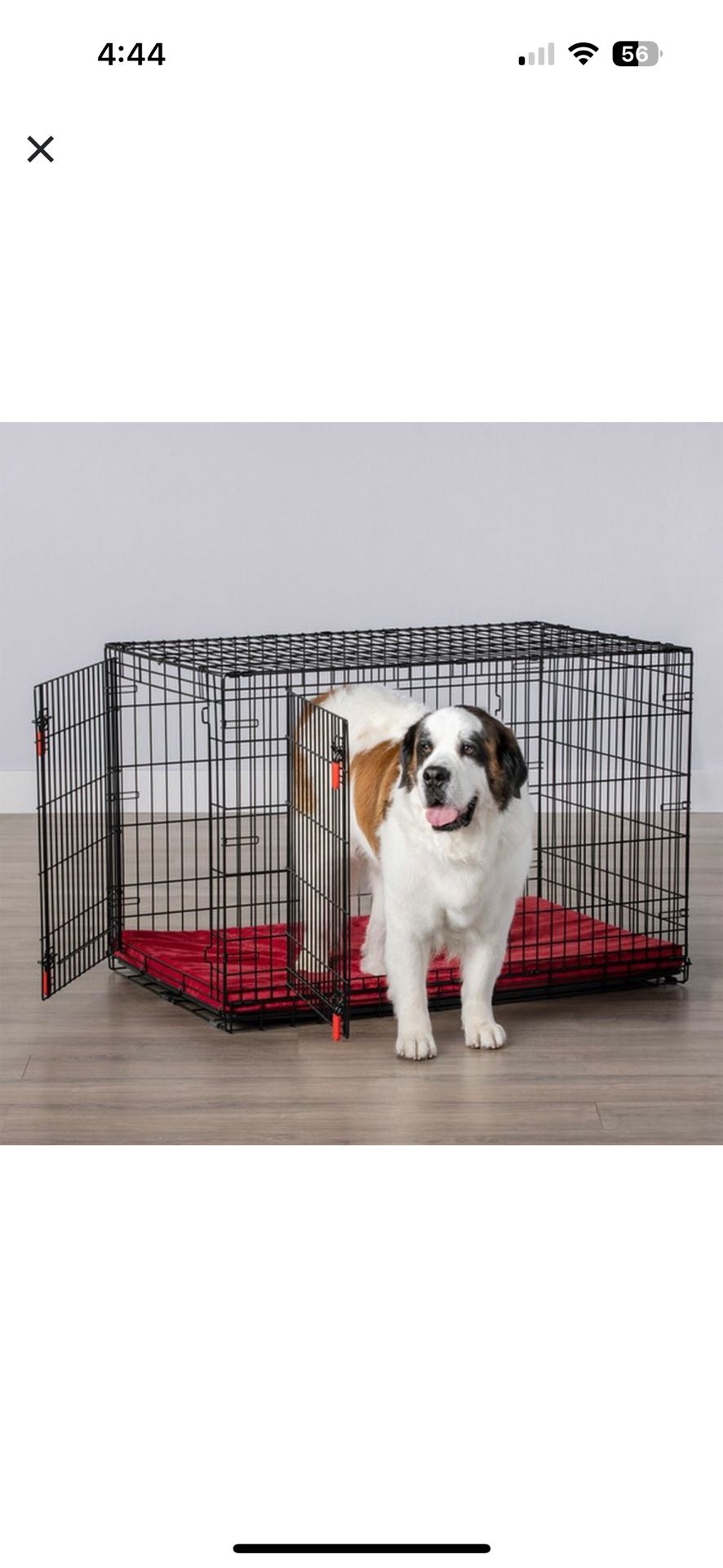 KONG ULTRA-STRONG DOUBLE DOOR DOG CRATE WITH DIVIDER PANEL