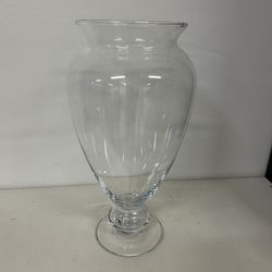 Clear Glass Décor Vase