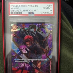 ONE PIECE PRB02 OP06-007 SHANKS SPECIAL SP SR PSA 10