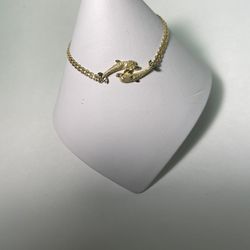 Dolphin Bracelet 14 Kt gold