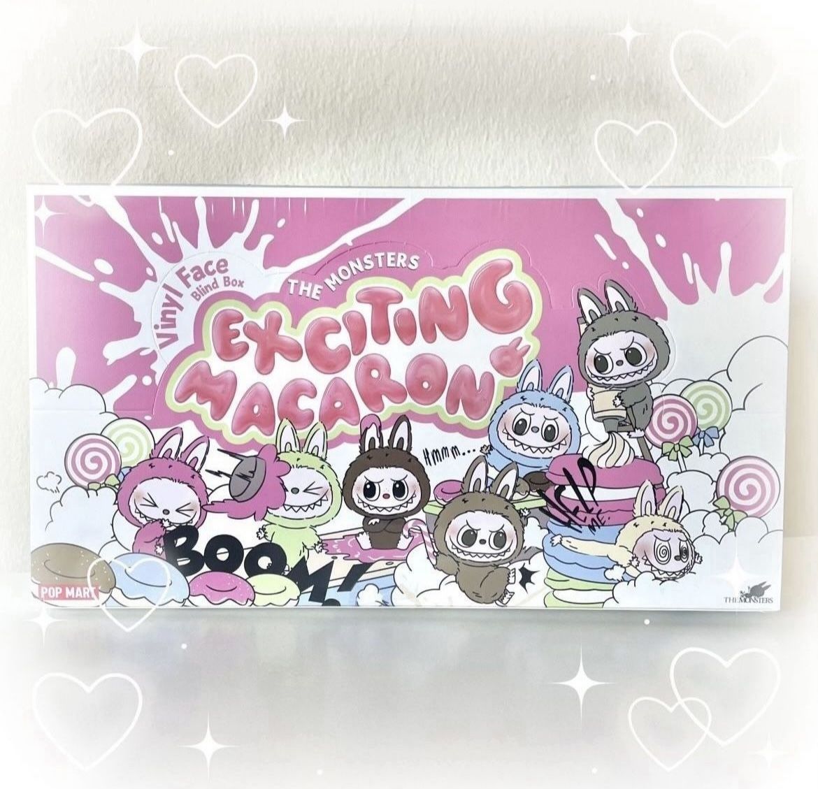 Pop Mart Labubu - THE MONSTERS Exciting Macaron Series-Vinyl Plush Pendant Blind Box Case